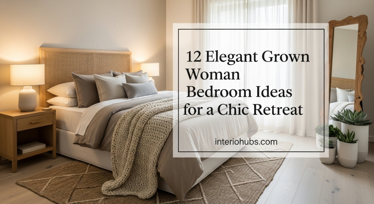 12 Elegant Grown Woman Bedroom Ideas for a Chic Retreat"