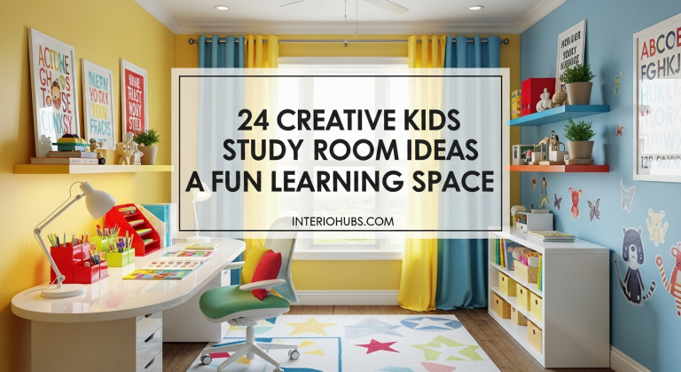 24 Creative Kids Study Room Ideas for a Fun Learning Space