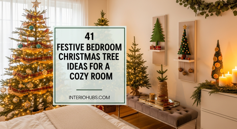 41 Festive Bedroom Christmas Tree Ideas for a Cozy Room