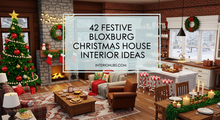 42 Festive Bloxburg Christmas House Interior Ideas