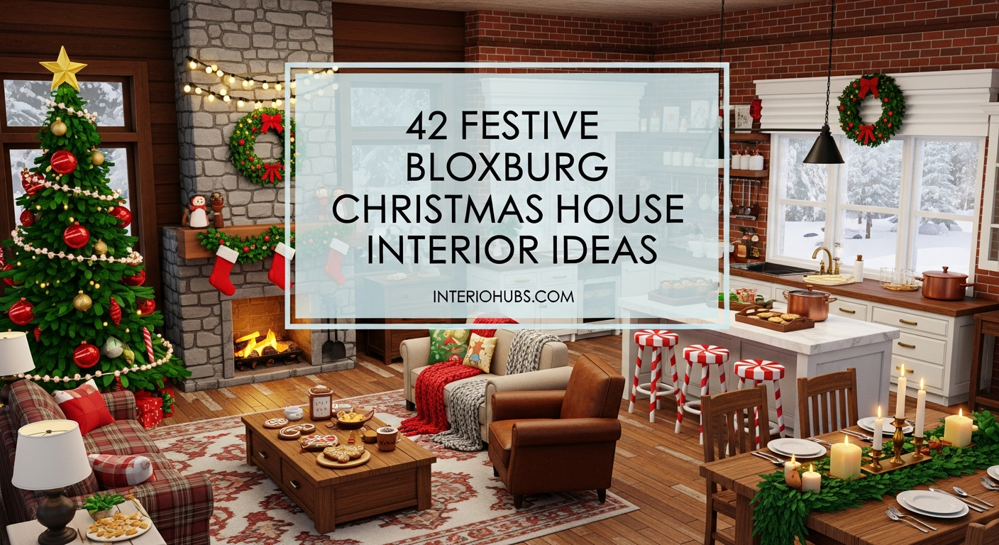 42 Festive Bloxburg Christmas House Interior Ideas