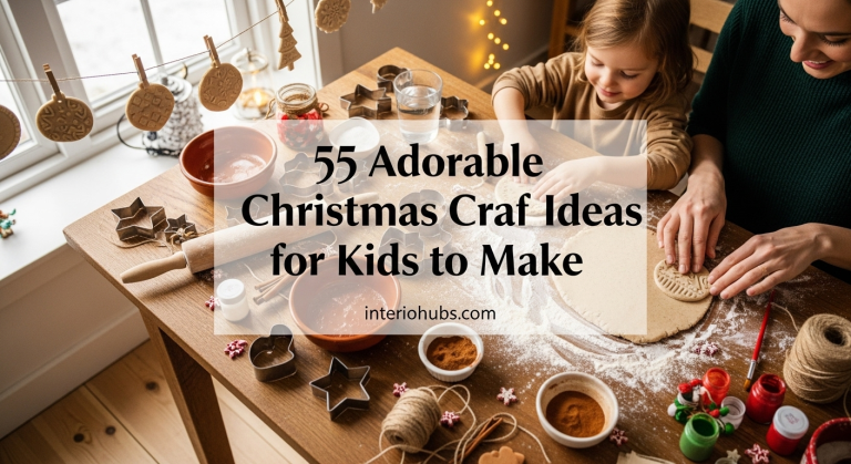 55 Adorable Christmas Craft Ideas for Kids to Make