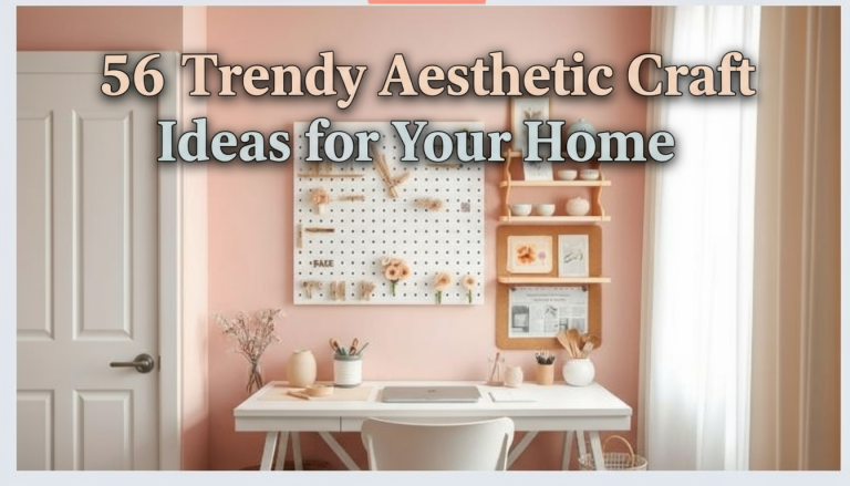 56 Trendy Aesthetic Craft Ideas for Your Home