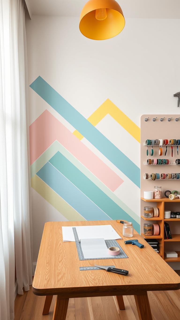 Idea 10 Painted Tape Wall Art