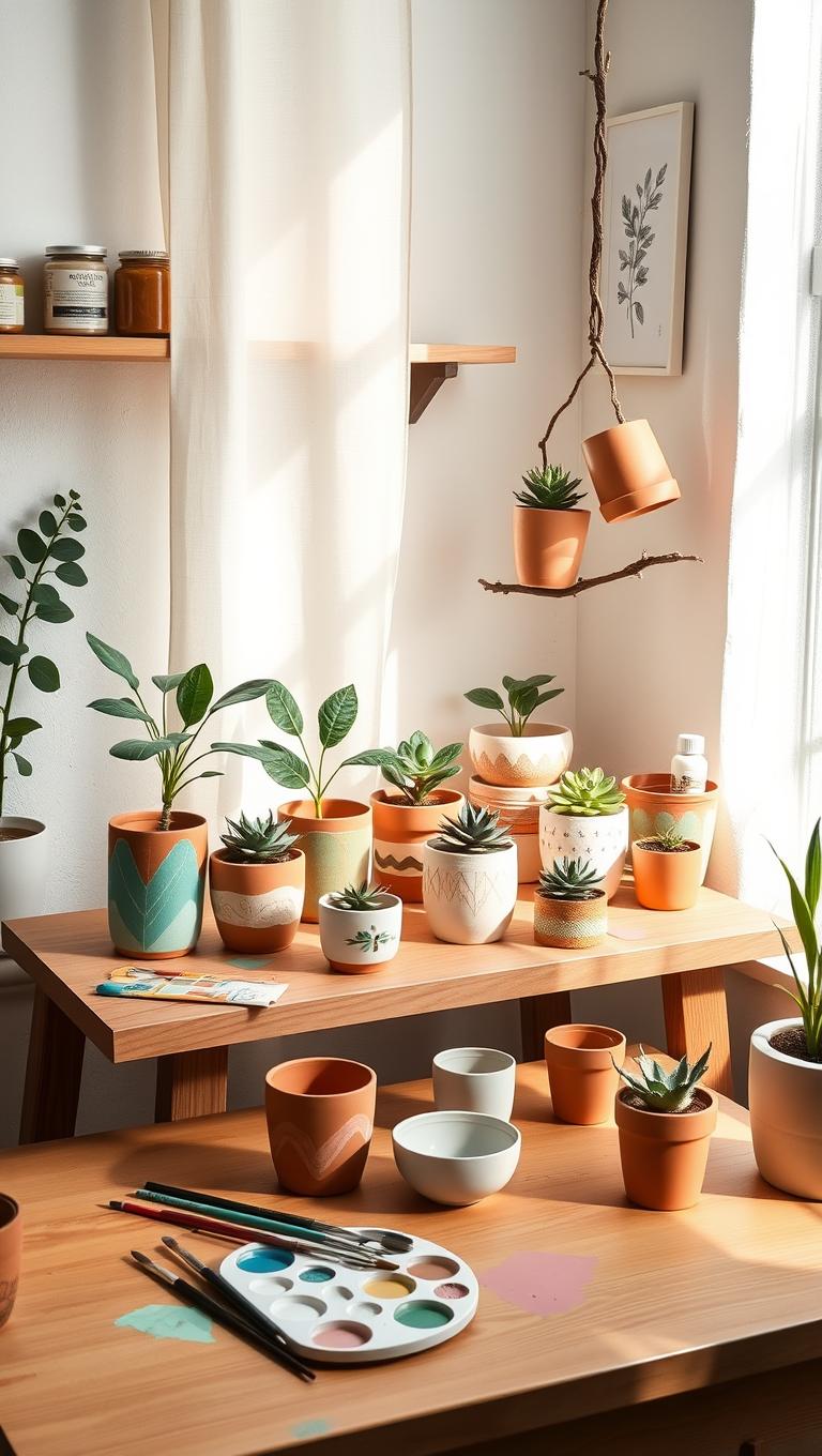 Idea 15 Ceramic Plant Pots Painted