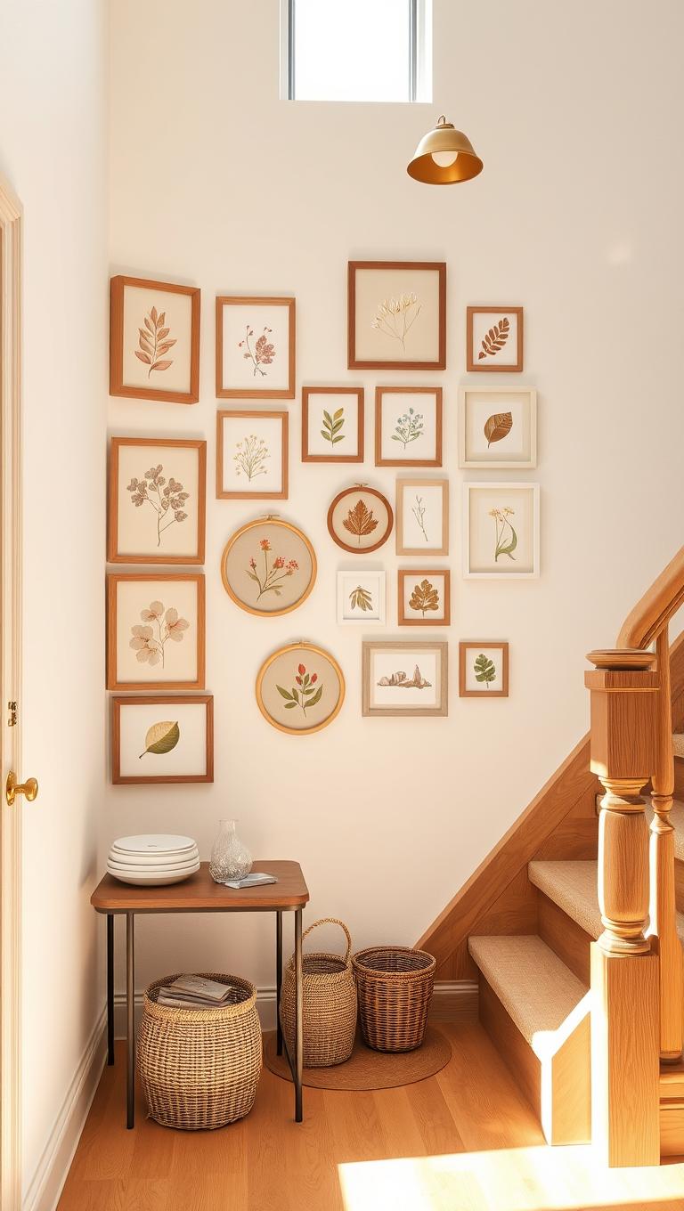 Idea 35 Mini Gallery on Stair Wall