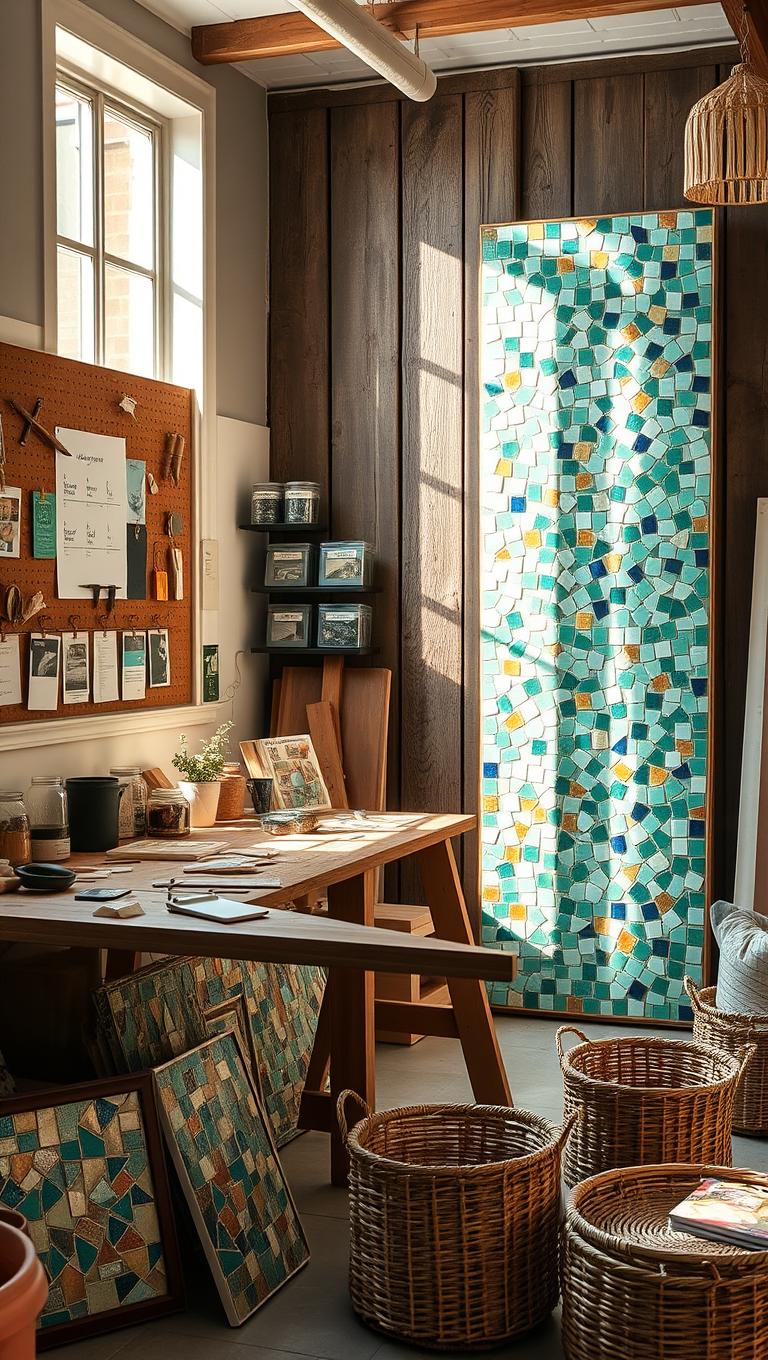 Idea 50 Upcycled Tile Mosaic