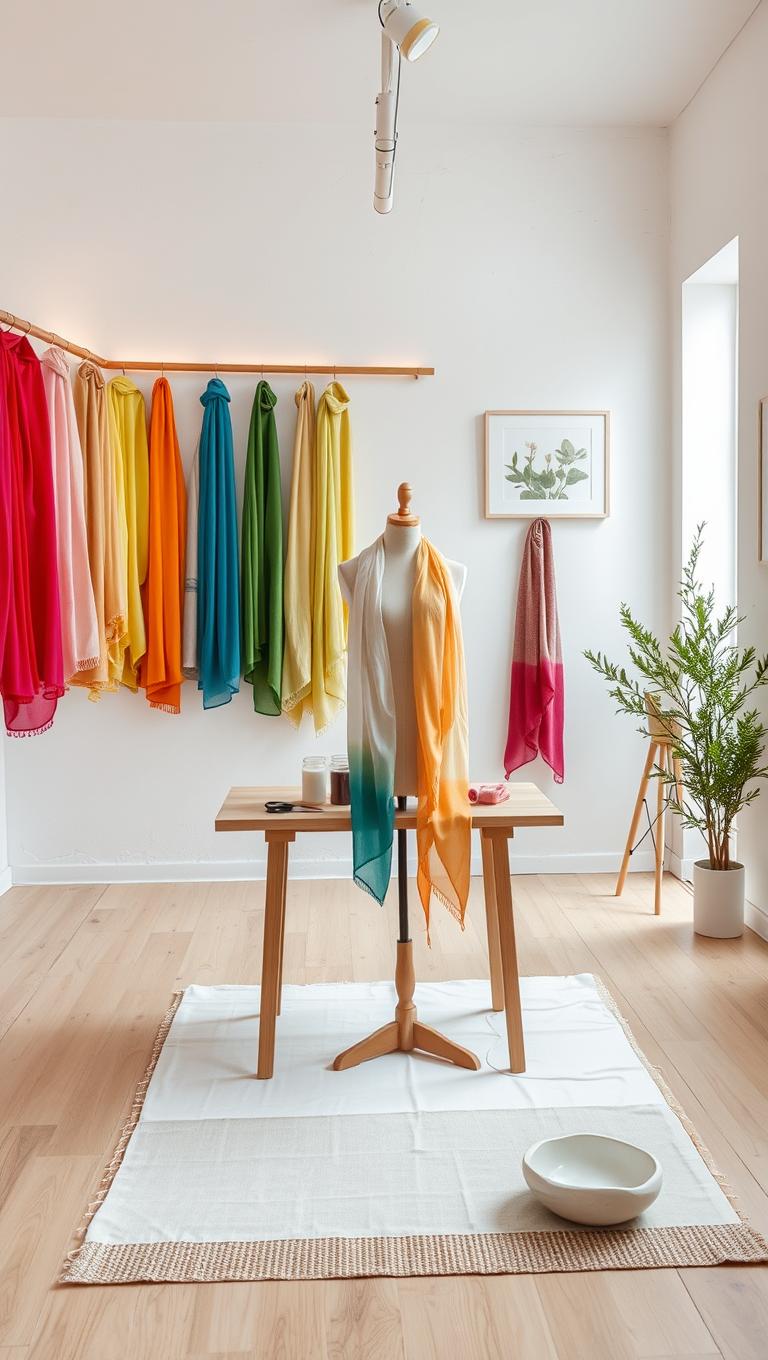 Idea 52 Silk Scarves as Art