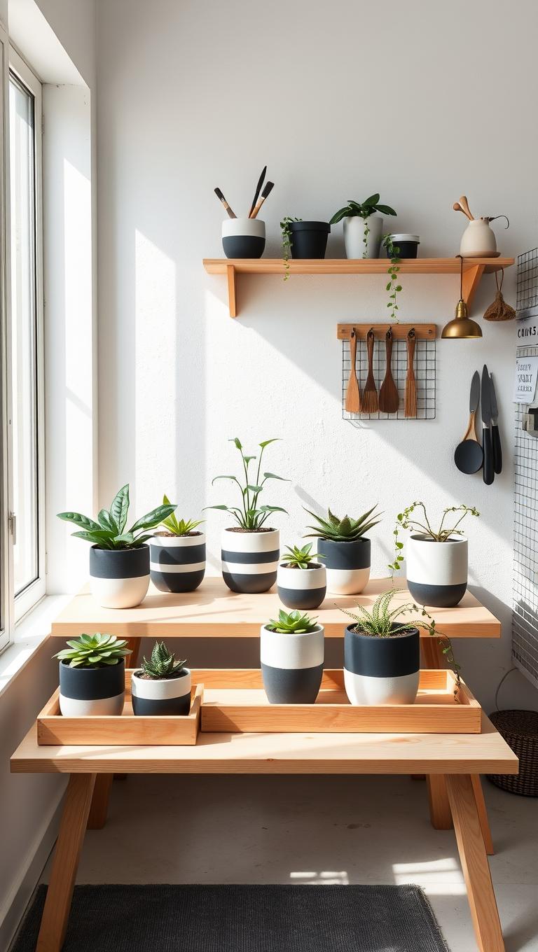 Idea 53 Painted Monochrome Planters
