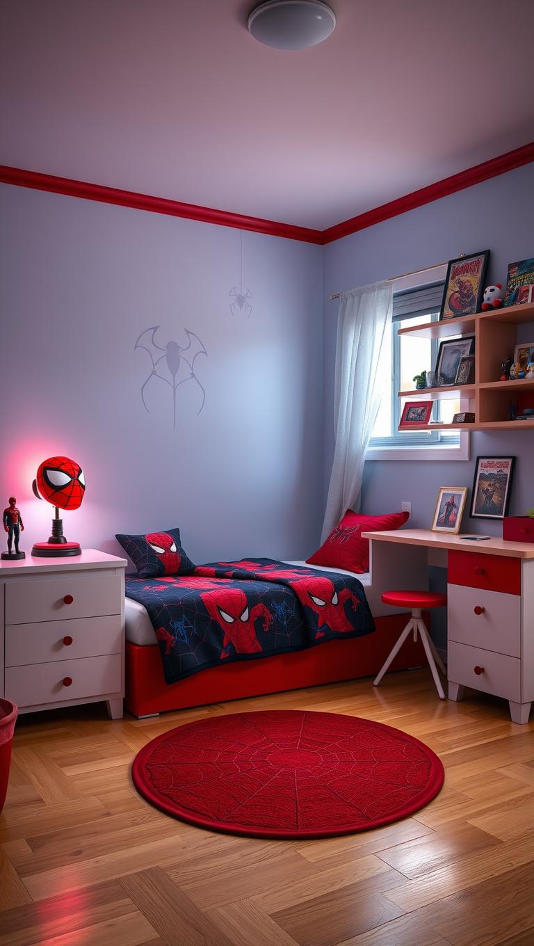 17. Install a Spider Man night light or lamp