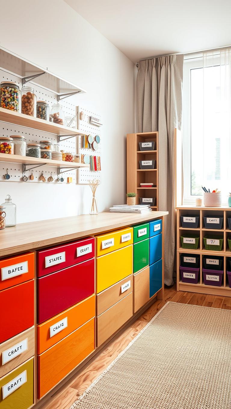 27 Clever Craft Storage Ideas for Organized Spaces – Interio Hubs