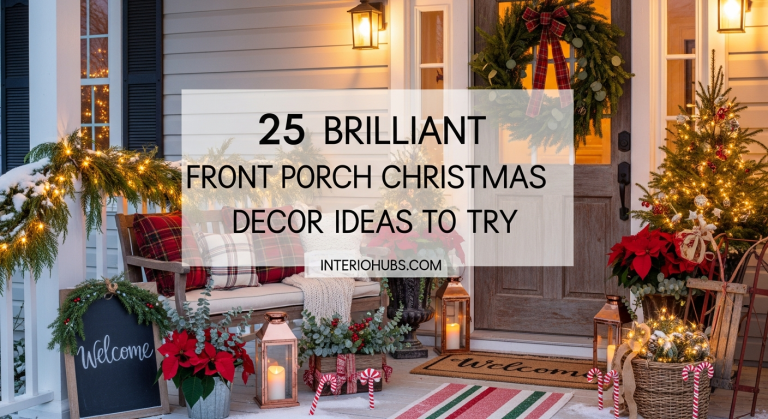 25 Brilliant Front Porch Christmas Decor Ideas To Try