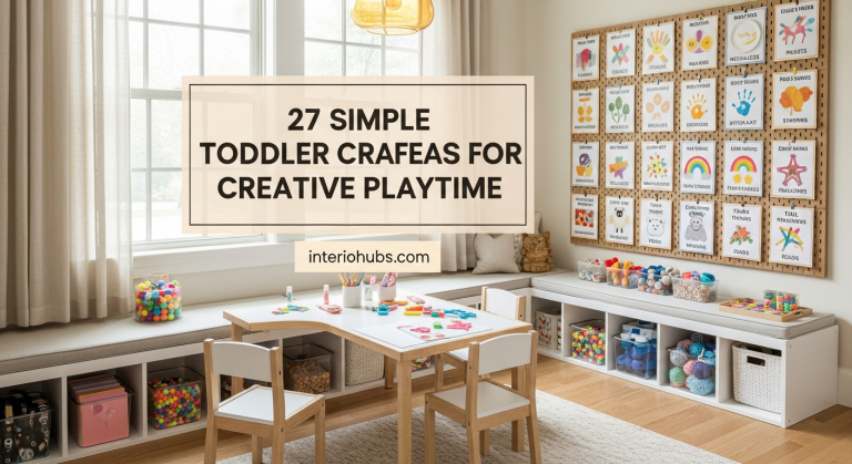 27 Simple Toddler Craft Ideas for Creative Playtime