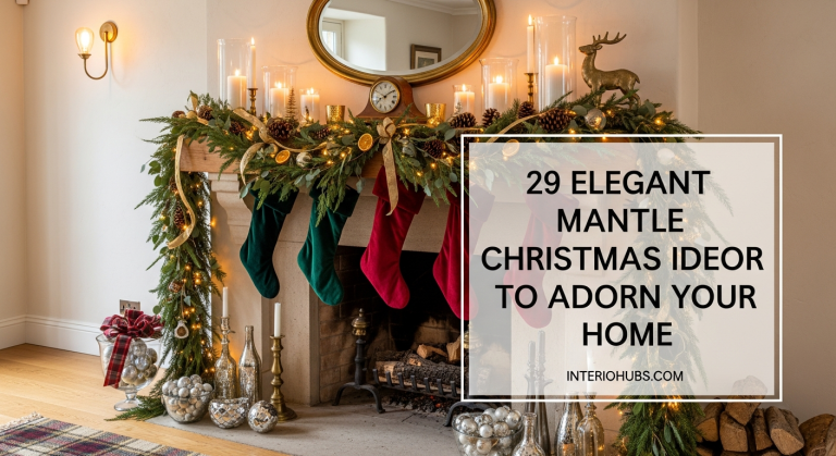 29 Elegant Mantle Christmas Decor Ideas to Adorn Your Home