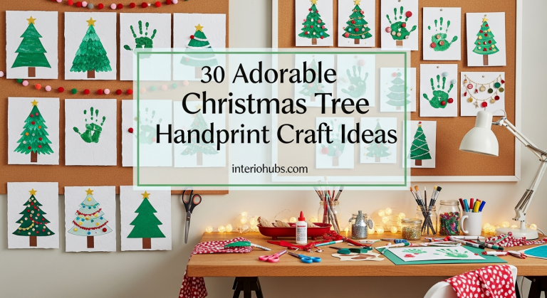 30 Adorable Christmas Tree Handprint Craft Ideas