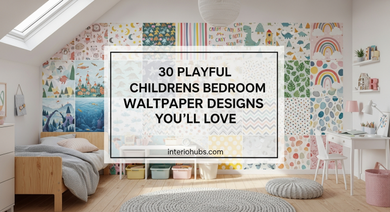 30 Playful Childrens Bedroom Wallpaper Designs You'll Love