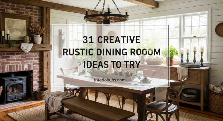 31 Creative Rustic Dining Room Decor Ideas to Try