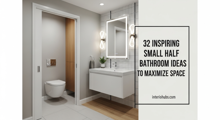 32 Inspiring Small Half Bathroom Ideas to Maximize Space