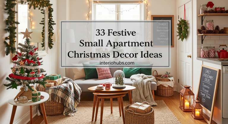 33 Festive Small Apartment Christmas Decor Ideas