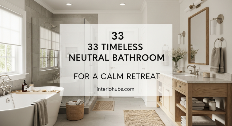33 Timeless Neutral Bathroom Ideas for a Calm Retreat