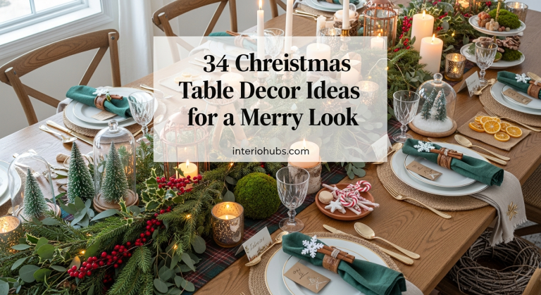 34 Creative Christmas Table Decor Ideas for a Merry Look
