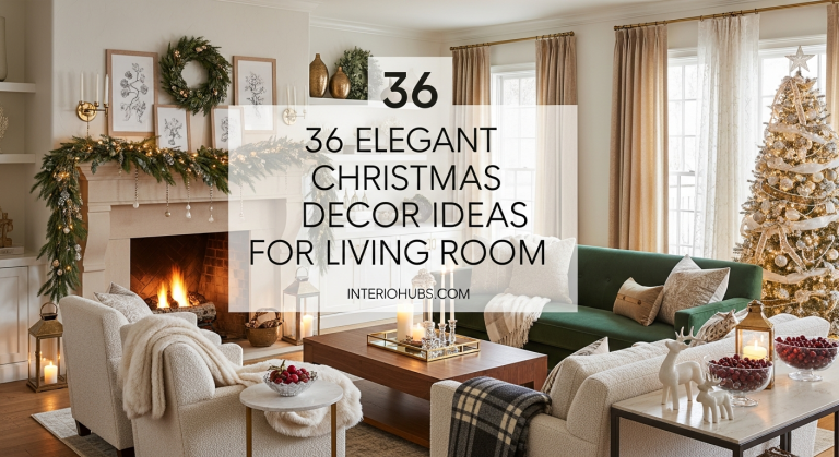 36 Elegant Christmas Decor Ideas for Living Room