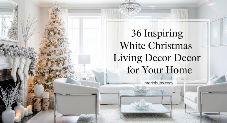 36 Inspiring White Christmas Living Room Decor Ideas for Your Home