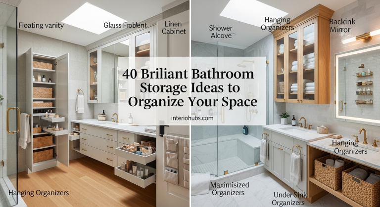 40 Brilliant Bathroom Storage Ideas to Organize Your Space