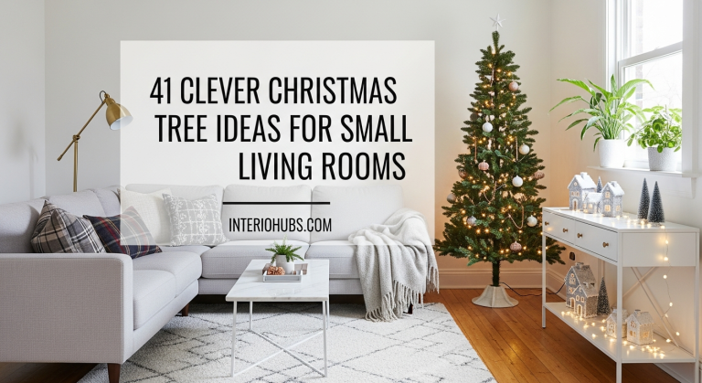 41 Clever Christmas Tree Ideas for Small Living Rooms