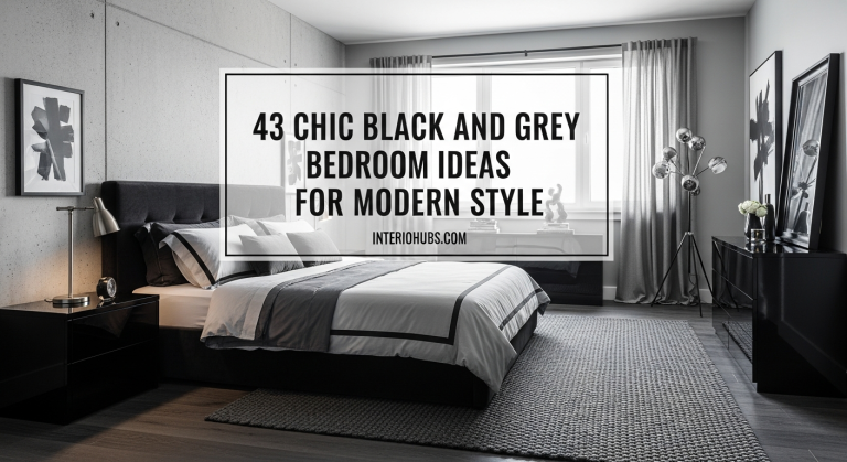 43 Chic Black and Grey Bedroom Ideas for Modern Style