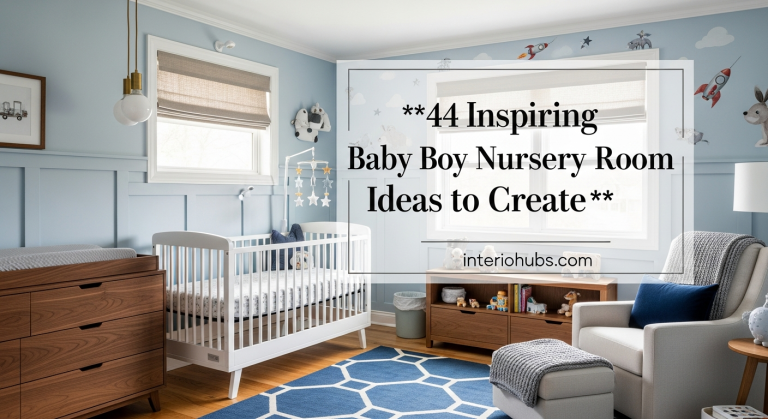 44 Inspiring Baby Boy Nursery Room Ideas to Create