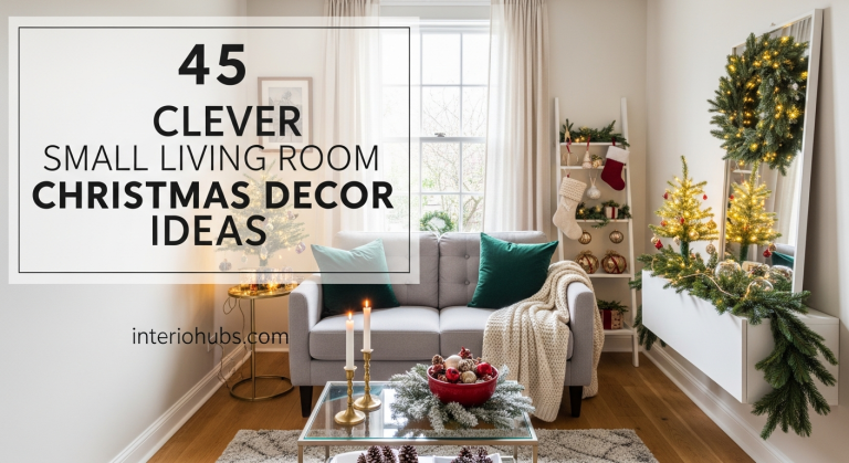 45 Clever Small Living Room Christmas Decor Ideas