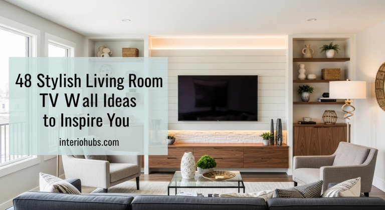 48 Stylish Living Room TV Wall Ideas to Inspire You