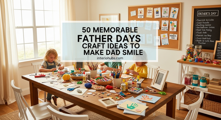 50 Memorable Father Days Craft Ideas to Make Dad Smile
