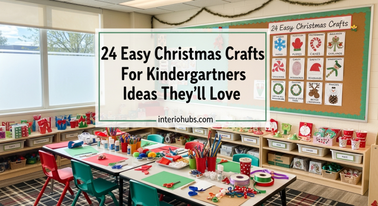 24 Easy Christmas Craft For Kindergartners Ideas They'll Love