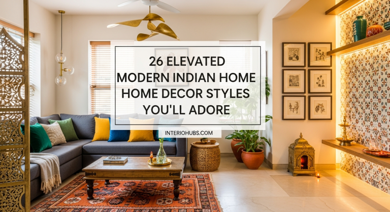 26 Elevated Modern Indian Home Decor Styles You'll Adore