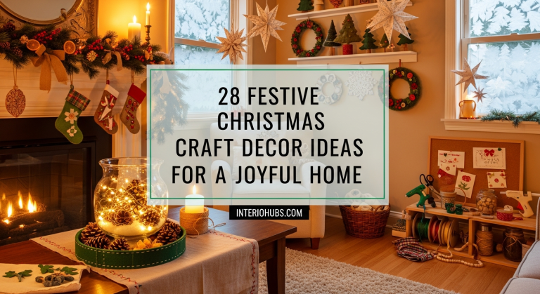 28 Festive Christmas Craft Decor Ideas for a Joyful Home