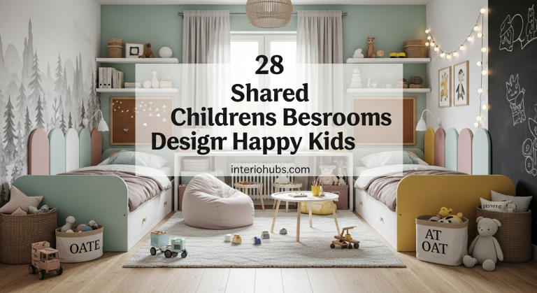 28 Shared Children's Bedroom Designs for Happy Kids