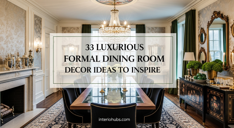 33 Luxurious Formal Dining Room Decor Ideas to Inspire