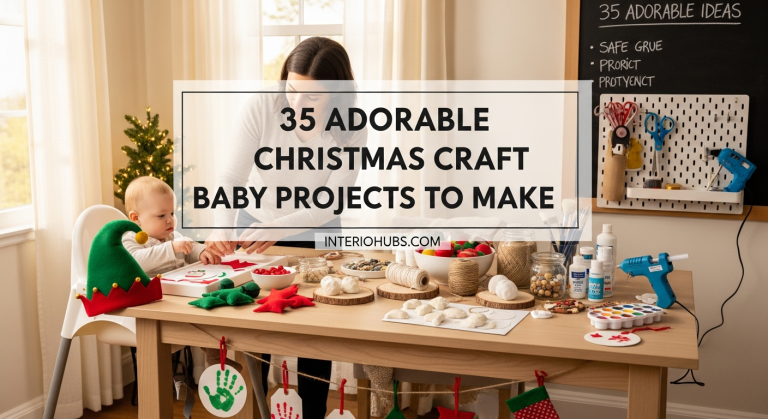 35 Adorable Christmas Craft Baby Projects to Make